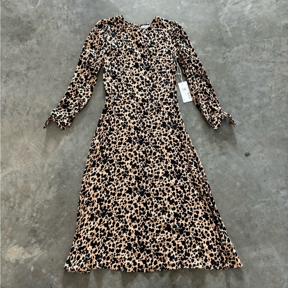 Reformation Zelda leopard print midi dress - Picture 3 of 6